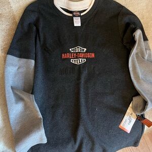 Harley-Davidson boys Black and Gray Sweater